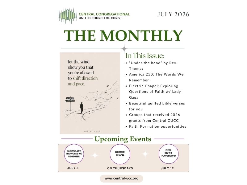 Check out all the events and gatherings that are going to happen at Central this month!