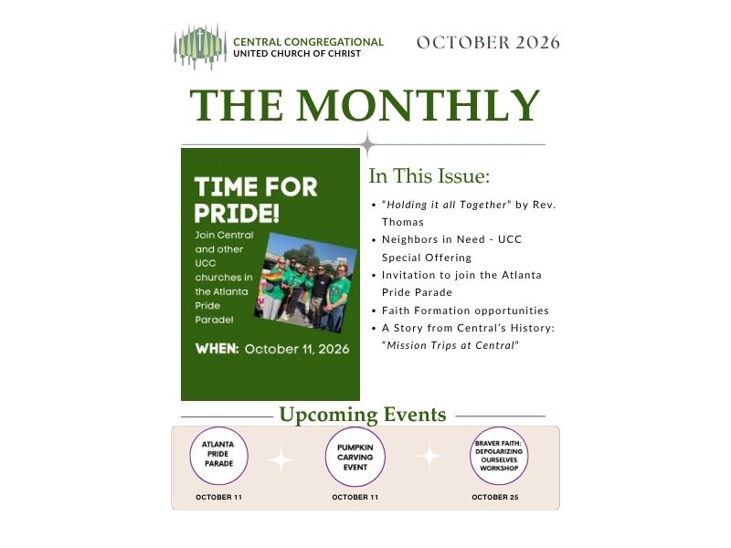 Check out all the events and gatherings that are going to happen at Central this month!